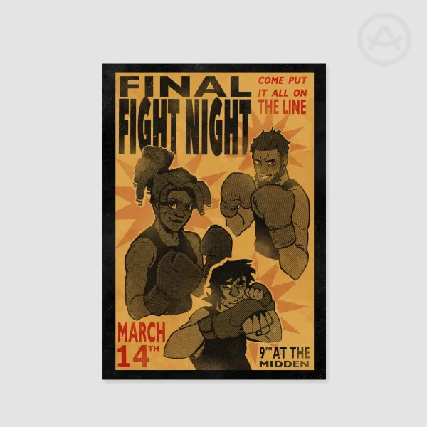 🛸 [REDACTED] Final Fight Night Poster 🛸