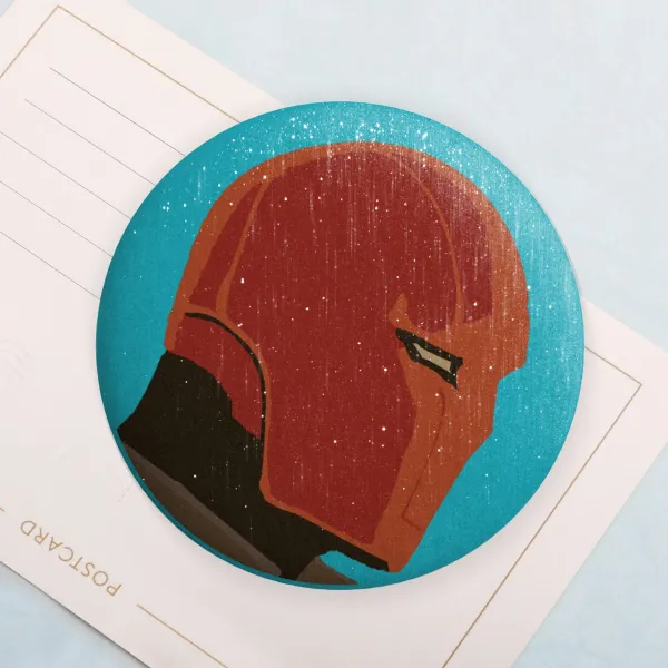 Red Hood helmet button