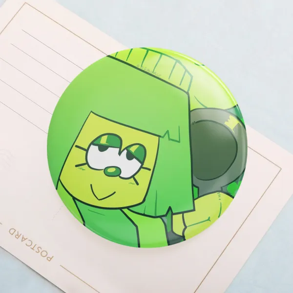 Green Deltarune Round Badges (Button Pins)