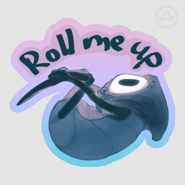 Roll Me Up! Quirrel Colored Sticker