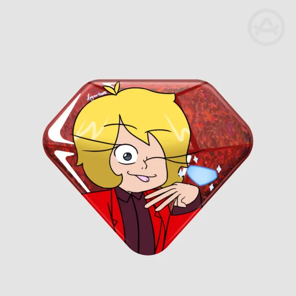 Miss Marie Diamond Holographic Badge