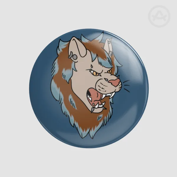 Ace the lion (oc) Badges/Button Pins