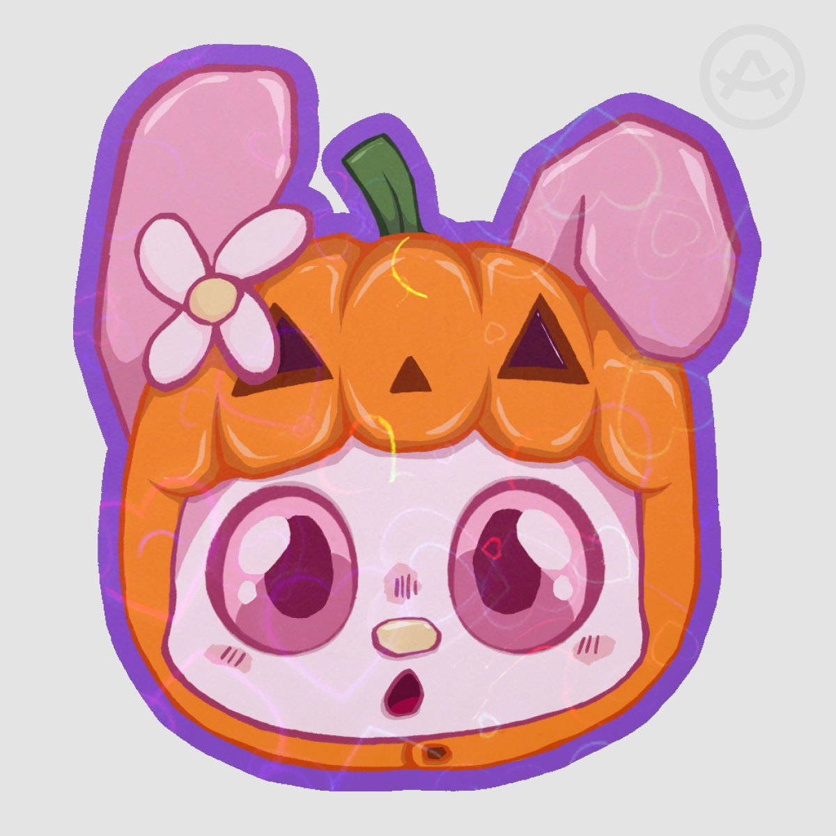My Melody Halloween edition Colored Edge Die Cut Stickers