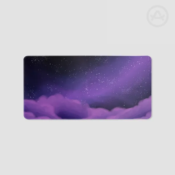 Purple Night Sky Desk Pad