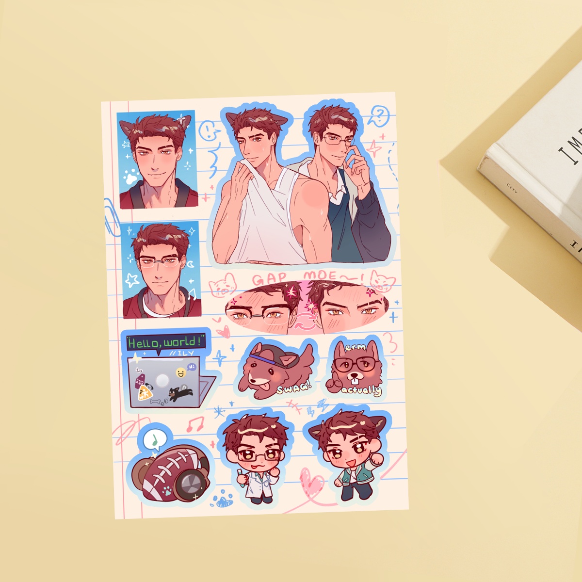 LADS Valko College AU Matte Stickers Sheet
