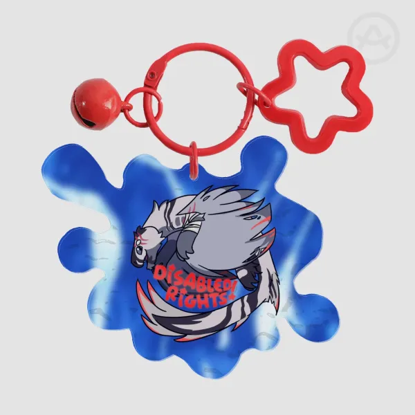 Roblox Creatures of Sonaria / Warden Disabled Rights Caspian Splash Ripple Acrylic Keychain