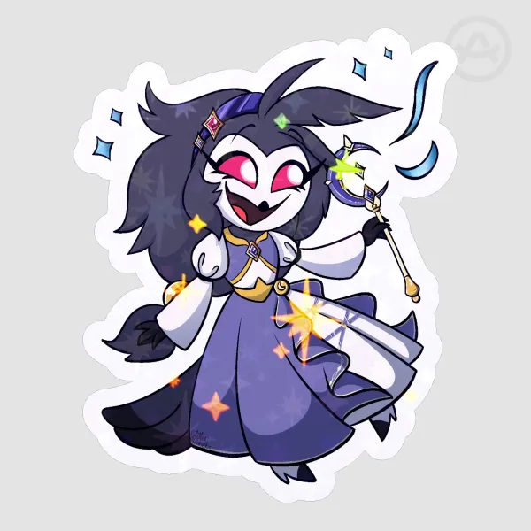 Octavia the Magician Sticker--4 inches