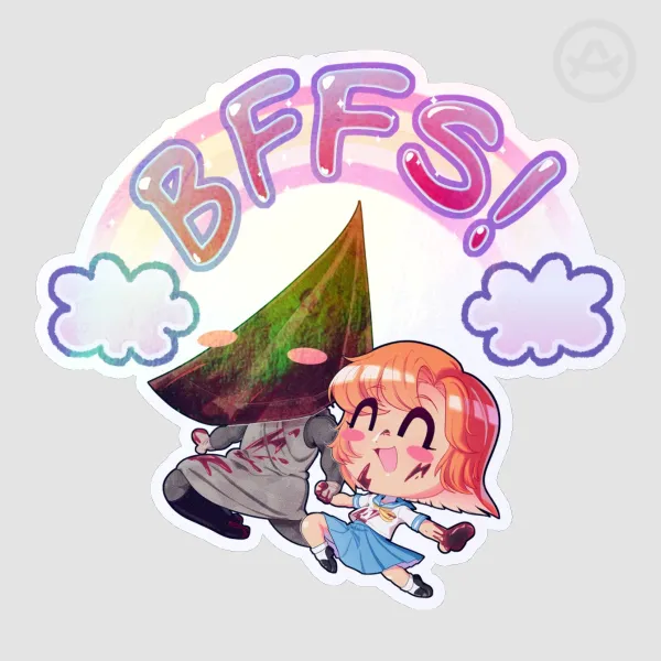 Rena & Pyramid head "BFFs!" Sticker