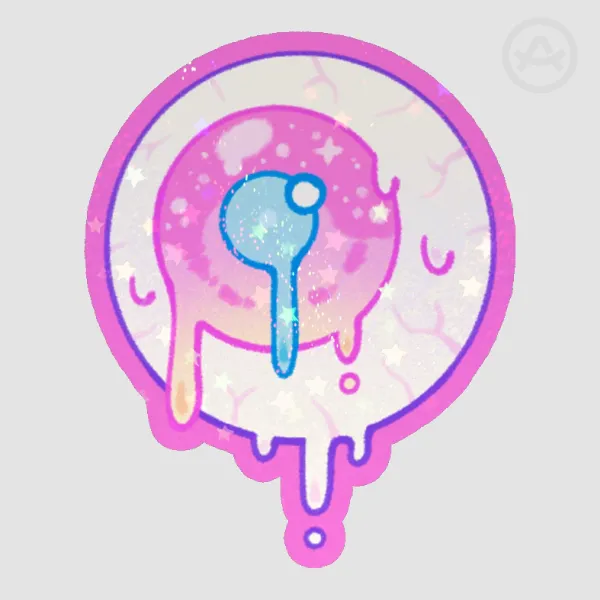 gooey eyeball - sticker