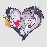 Heart Palo Sticker (Holo Heart Effect)