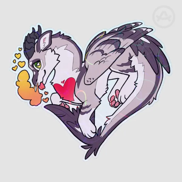 Heart Palo Sticker (Holo Heart Effect)
