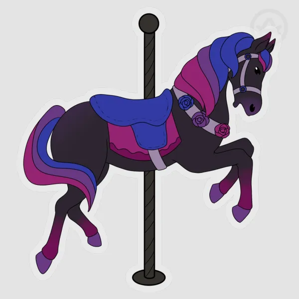 Bi Horsey PET Sticker
