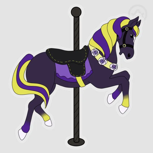 Nonbinary Horsey PET Sticker