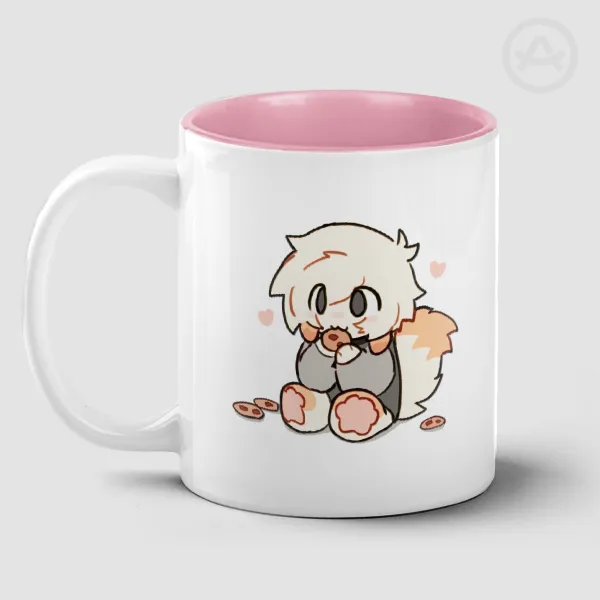 Wypher furry mug for dipping cooies with