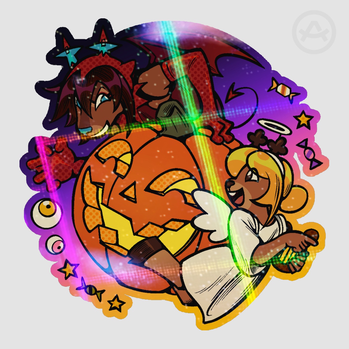 Dess and Noelle Last Halloween Sticker