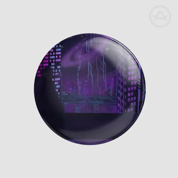 City on Mars - Round Badge (Button Pin)