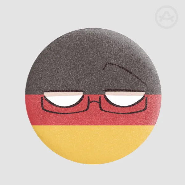 Germany Plush Photo Button