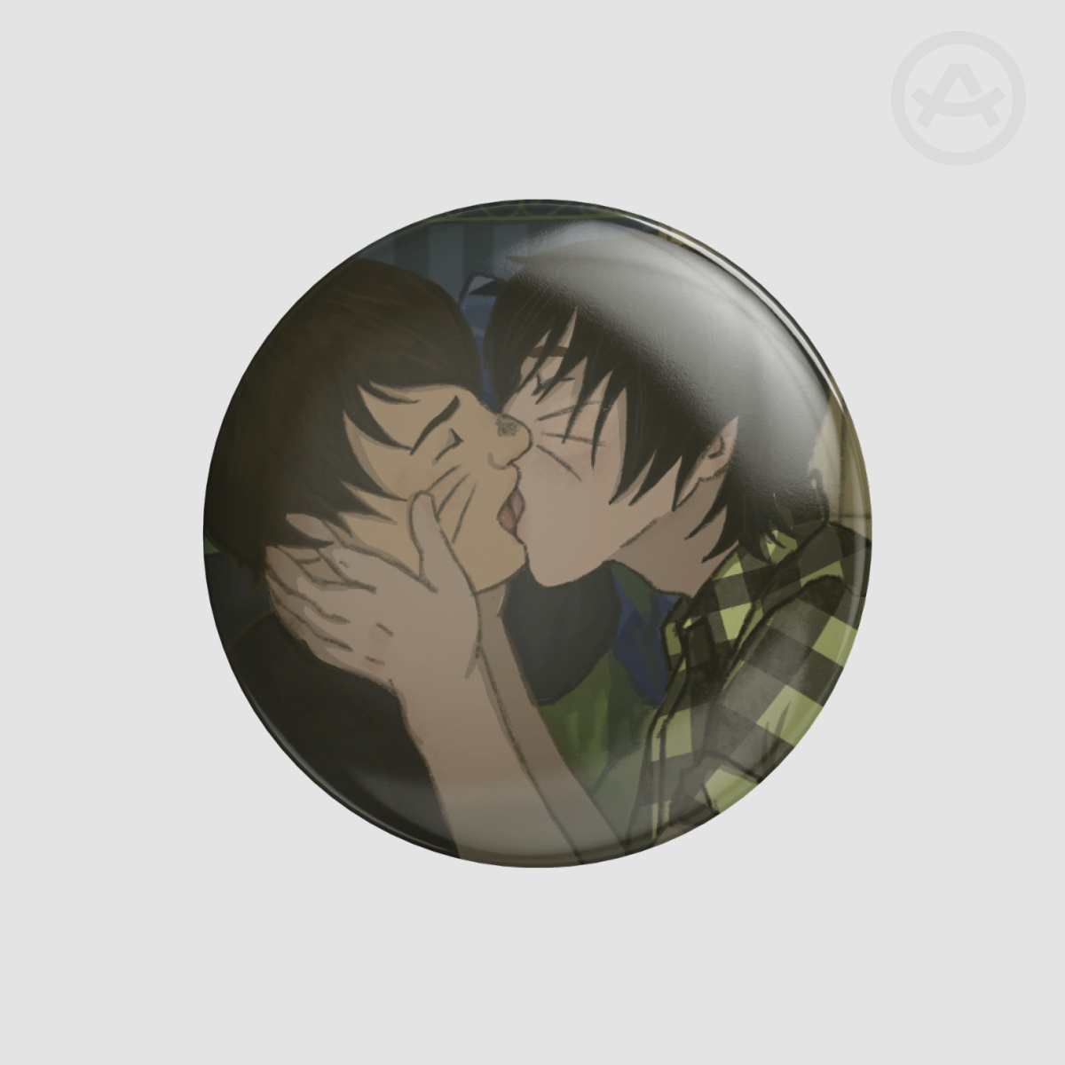 2009 PINOF Kiss - Round Badge (Button Pin)