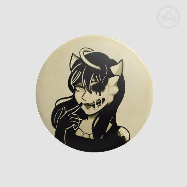 [Bendy] Alice Angel Button Pin 44mm