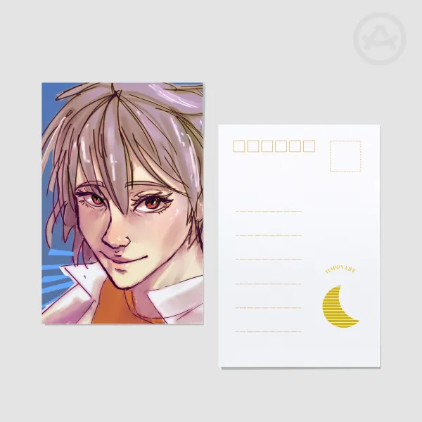Postcard - Kaworu Nagisa Looking At You With His Big Beautiful Eyes