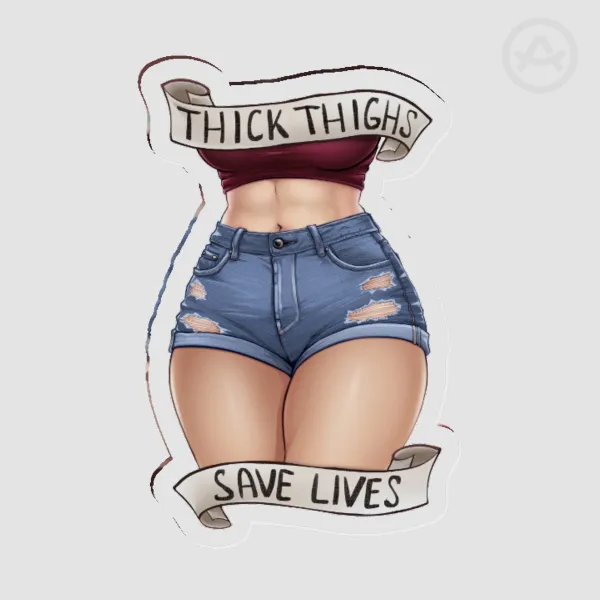 Thick Thighs Acrylic Pins