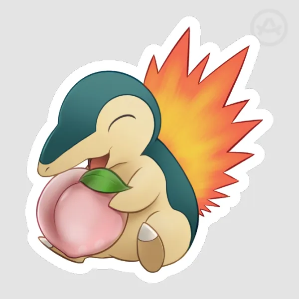 Cyndaquil Die Cut Stickers