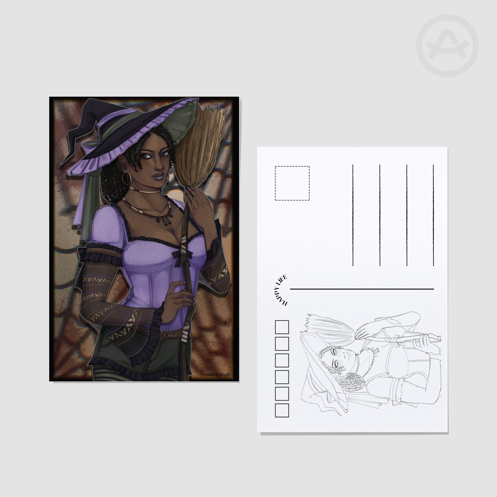 Witch Sheva Alomar Postcard Print