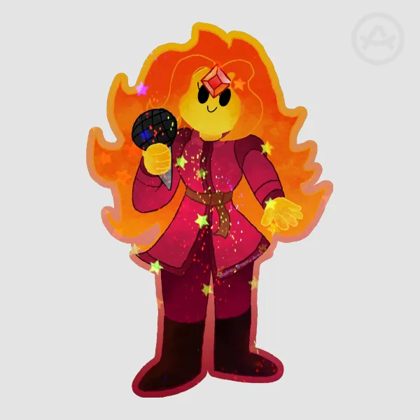 Flame Princess Sticker