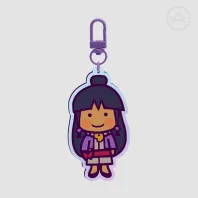 tiny rainbow Maya keychain