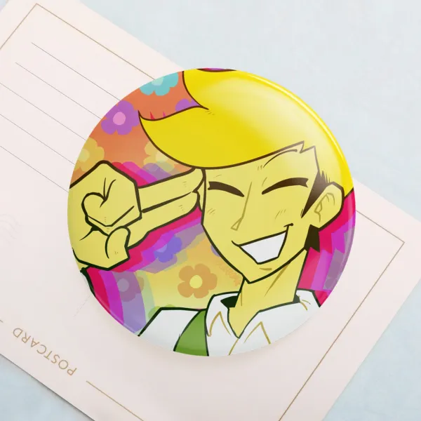 Flowery Deltarune Round Badges (Button Pins)