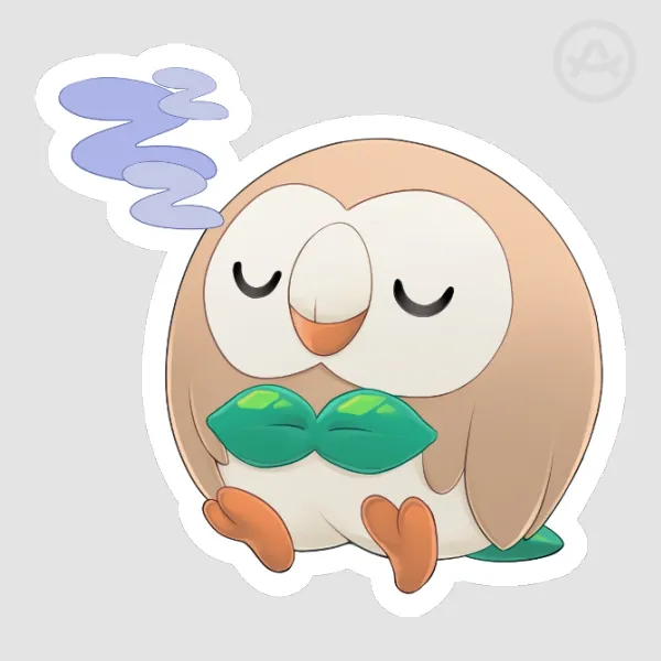 Rowlet Die Cut Stickers