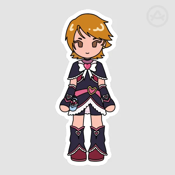 Precure Max Heart Die Cut Sticker