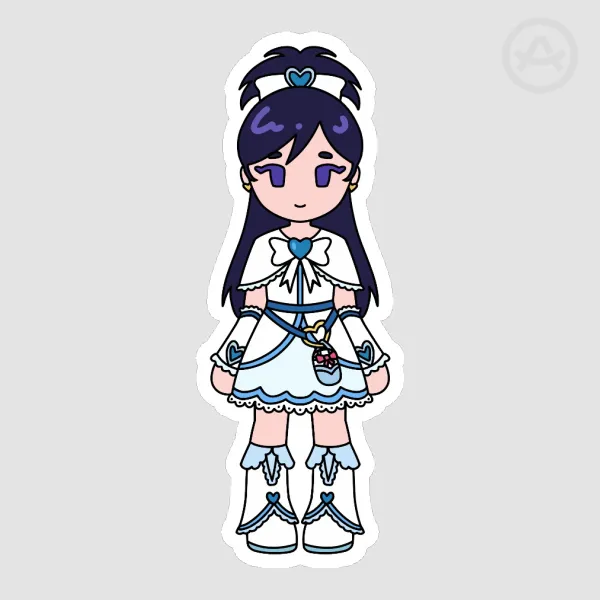Precure Max Heart Honoka Die Cut Sticker