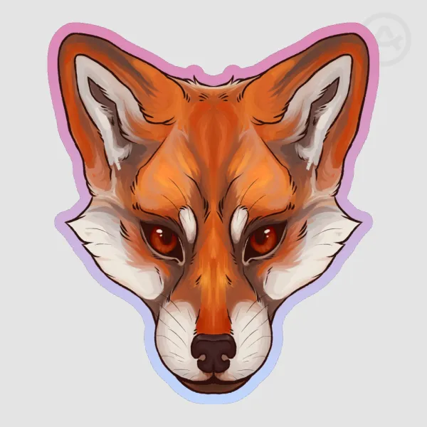 Soft Touch Fox Sticker