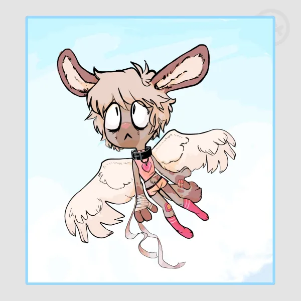 Angel Bunny Sticker