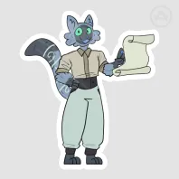 Whisper Scroll sticker