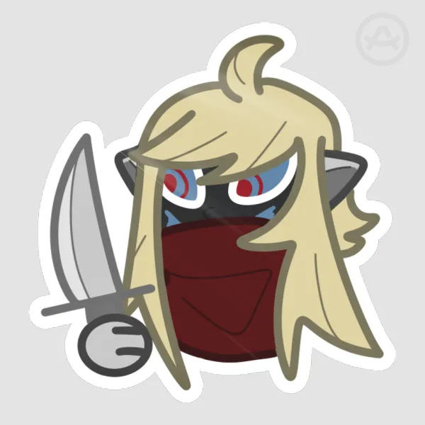 "Knife?" sticker
