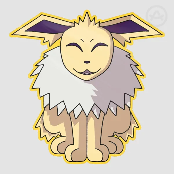Sitting Jolteon Sticker