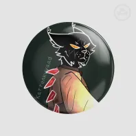 Angry Thirteen button pin