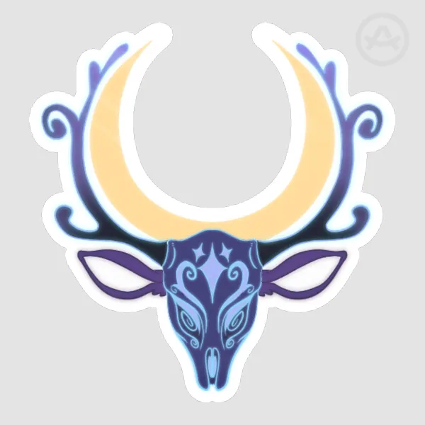 Ethereal Deer Skull Sticker