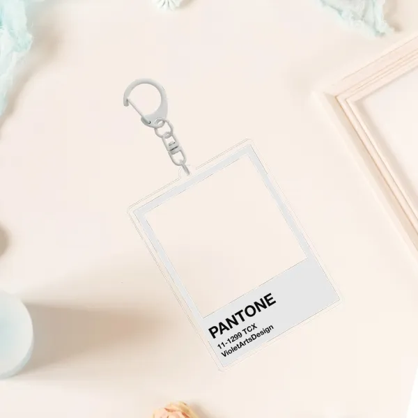 Pantone polaroid Acrylic Keychain