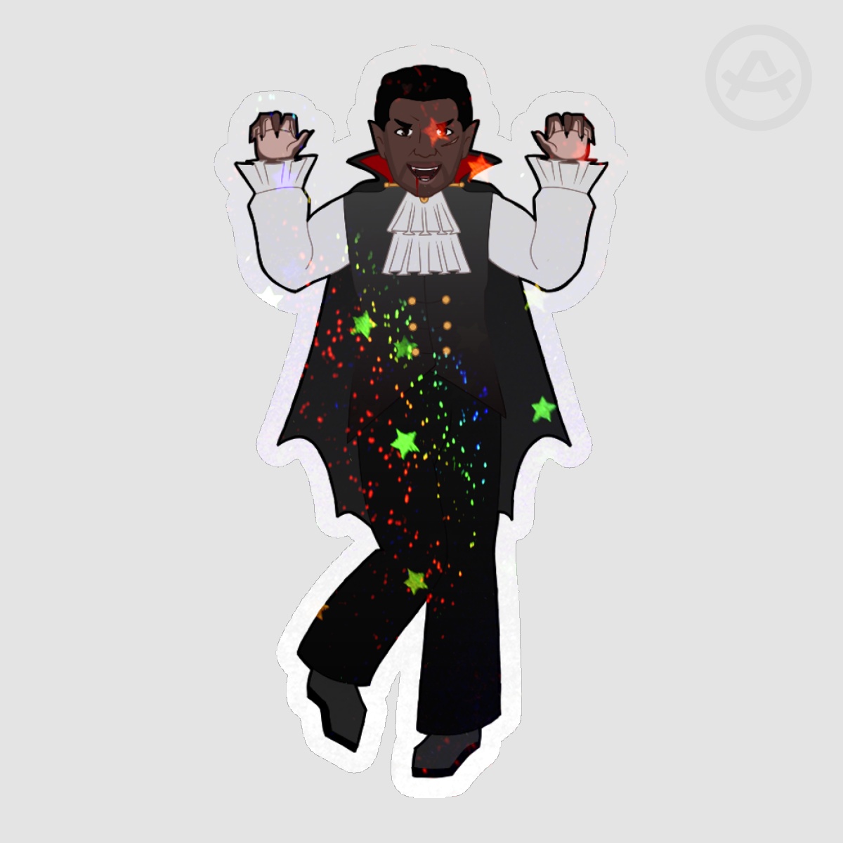 Vampire Mackenzie Carver Holographic Sticker