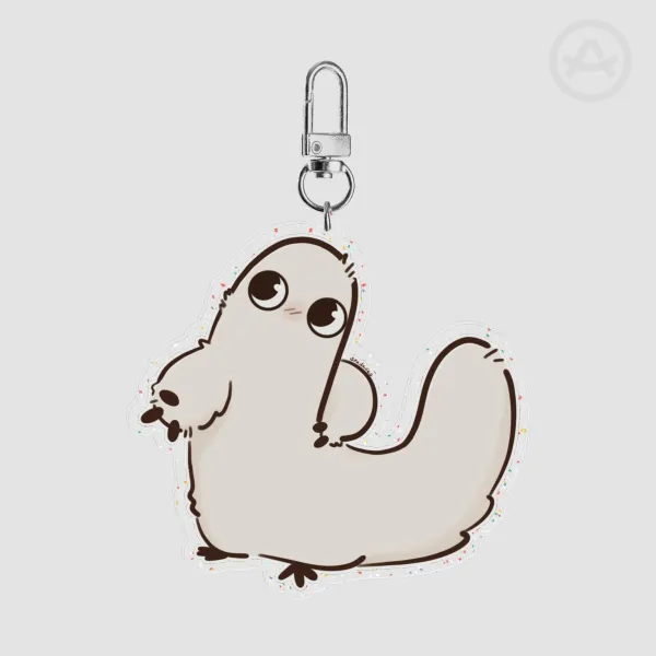 Brushbuddy Glitter Acrylic Keychain