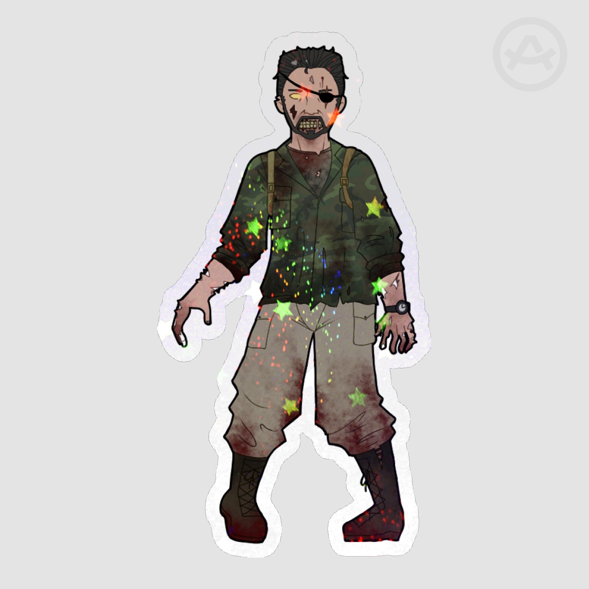 Zombie Grigori Weaver Holographic Sticker