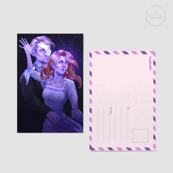 Postcard | Court and Eva, Phantom of the Opera