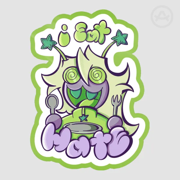 I EAT HATE Sticker!
