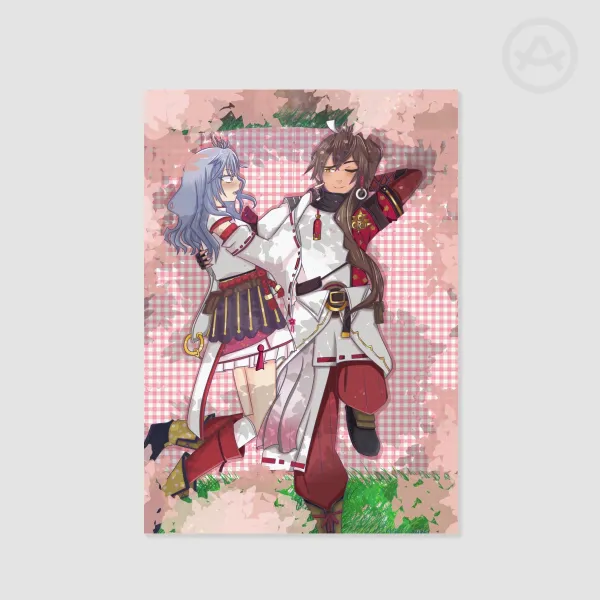 Kaguya and Subaru RF Print