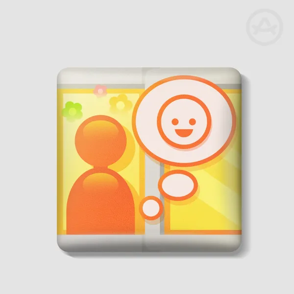 Tomodachi Life Window PU Badge - Friend