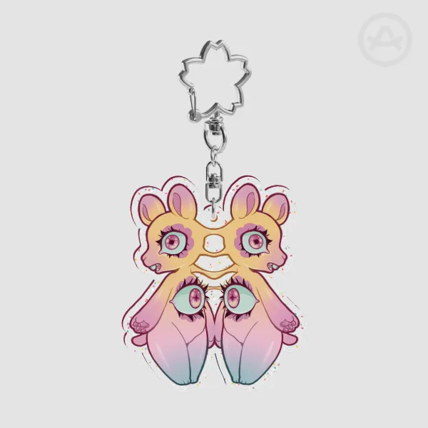Doubled critter keychain