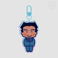 tiny rainbow Phoenix keychain